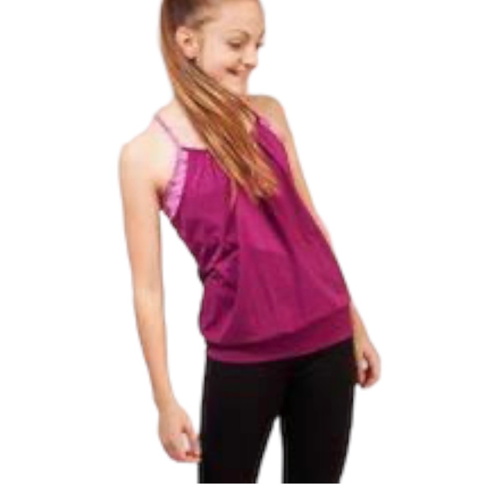 IVIVVA Double Dutch Tank With Shelf Bra Berry Purple Girls Age 12Y